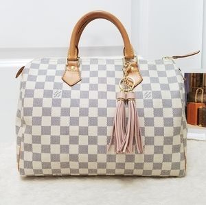 💕Authentic LV Speedy 30 Damier Azur